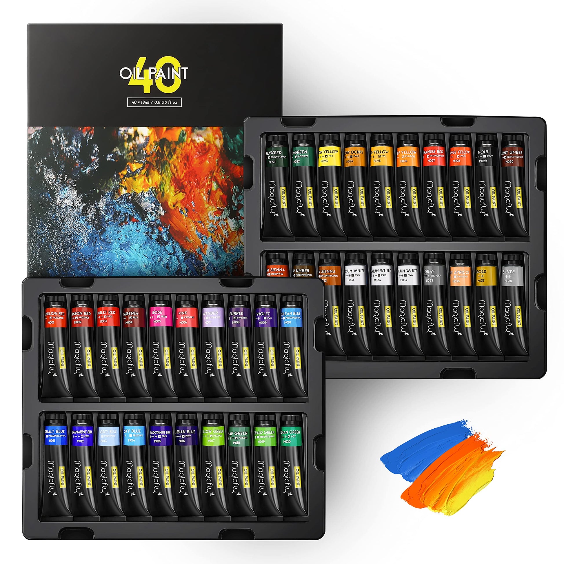 Magicfly Double-Sided Acrylic Paint Markers with Reversible Tip 24